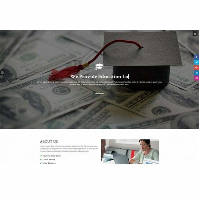 Educational Loan Single Page – HTML Template Educational Loan Single Page – HTML Template